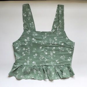 Floral print crop top
